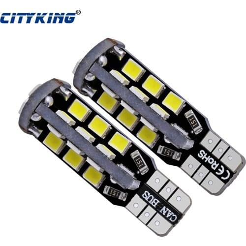 100PCS/LOT T10 led CANBUS W5W T10 27led 2835 SMD WHITE LIGHTS t10 27smd ERRO FREE Car Bulb Lamp Parking Light External Light