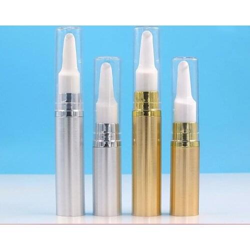 Empty Refillable Eye Cream Roller Bottle High Grade DIY Serum Lotion Gold Silver Essential Oil Cosmetic Storage