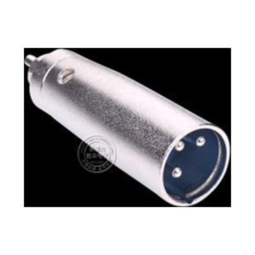 3 Pin XLR Male Plug To Male RCA Phono Socket Mic Cable Mixer Audio Adapter