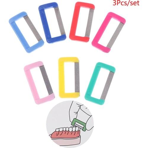 3Pcs Oral Care Whitening Material Disposable Dental Orthodontic Interproximal Enamel Polishing Tool Tooth Enamel Reducted Teeth