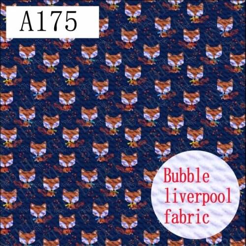 50cm*145cm 4 Way Stretch Spandex Knit Halloween Printed Bullet Texture Liverpool Fabric For Baby Head Wrap A175