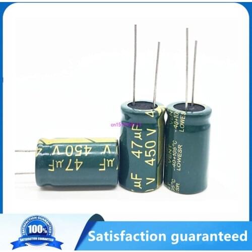2pcs/lot 450v 47UF high frequency low impedance 450v47UF aluminum electrolytic capacitor size 16*25 20