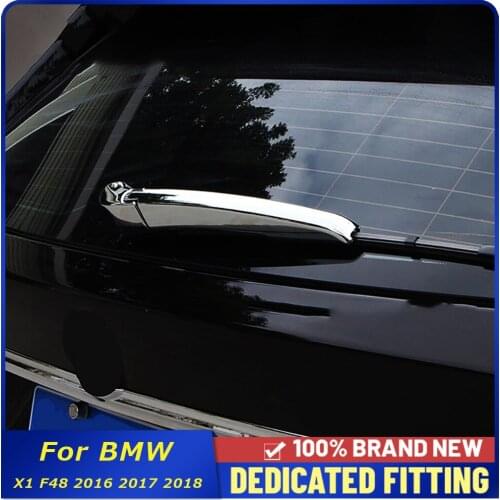 Car Styling For BMW X1 F48 2016 2017 2018 ABS Chrome Car Rear Window Wiper Arm Blade Cover Trims External Decoration
