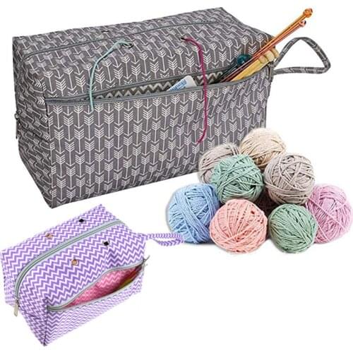 Yarn Holder Tote Home Daily Portable Needlework Storage 2 Sizes Yarn Storage Bag Organizer Crocheting Knitting Organization