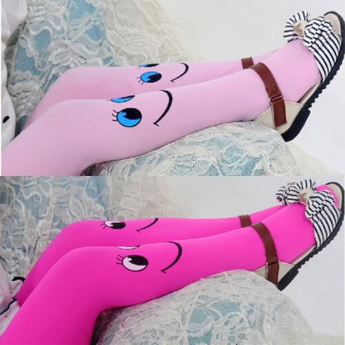 Emmababy 2019 Hot Sale Girls Tights Stockings Cute Smile Face Baby Girls Stocking Dancing Children Tights Trousers Pantyhose
