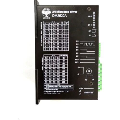 New nema34 42 Stepper motor driver DM2522A AC90~240V CNC Router Mill High Torque longs motor