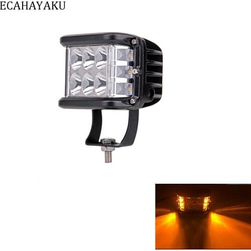 ECAHAYAKU 4 inch 60W LED Work Light 12v 24v Driving Lamp Spot Flood Offroad Led Headlights SUV Truck 4WD ATV PickUp Car Lighting