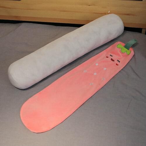 Fruit Velvet Bedding Long Pillow Removable Bolster Neck Cushion Pregnant Women Pacify Pillows