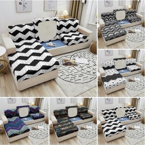 Geometric Sofa Seat Cover Elastic Sofa Cushion Cover Seat Slipcover Chaise Longue Corner Sofa Fabric Covers Furniture Protector