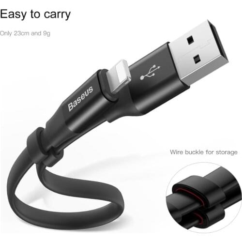 For iPhone usb lightning cable short 20cm cell phone charger cable for iPhone 11 xs max xr 8 7 6s plus 5 ipad fast charging data