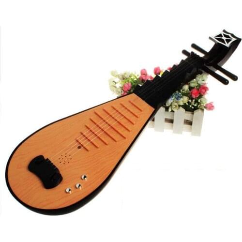 Classic Electric Pipa Electric Chinese Lute Kids Educational Toy Electric Instrument Musical Toddler Stringed Musical Instrument