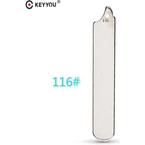 KEYYOU Uncut Key 116# Flip Remote Key Blade For 2014 Honda Remote key Blank (A Type) HON66