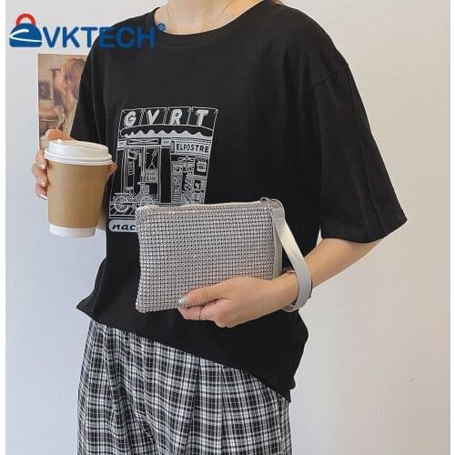 Fashion Women Rhinestone Wallet Phone Holder Wristlet Bag Ladies Glitter Evening Pouch Small Purse