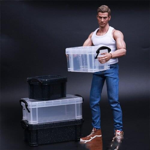 1/6 Scale Soldier Scene Props Accessories Storage Box Model for 12" Action Figure Head Model