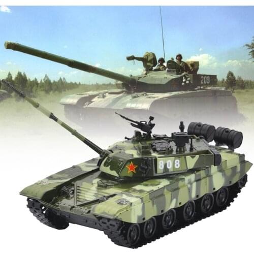 High Simulation Collection Model Toys: ShengHui Car Styling China T99 Main Battle Tank 1:48 Alloy Tank Model Sounds and Light