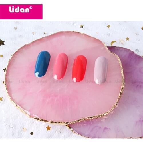 Retro Manicure display stand Plate Display Board Palette Nail Art Tools Natural Resin Stone Manicure Color Practice Show Shelf