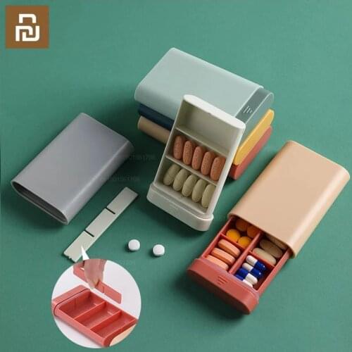 Xiaomi youpin portable pill box plastic travel multifunctional medicine storage box capsule tablet container box tool