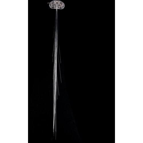 Multicolor color Change LED Flashing Fiber Optic Hair Braid Barrettes Lights for Party Light Up Headband Styling Accessory