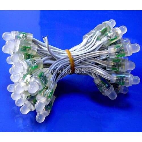 [Seven Neon]Free shipping 300pcs/pack 5V 12mm IP67 waterproof red/blue/green/red/yellow light led pixel light,led module light