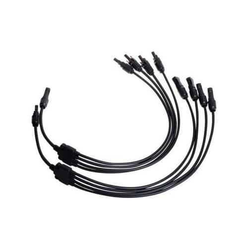 1 Pair x 1 to 4 Solar Connector Y type 4 in 1 male and female solar cable connect, IP67 1 to 4 Y 4Y Style Branch Solar Connector