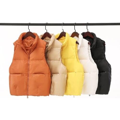 Ultra Light Down Vest Women Short Jacket Thick White 90% Duck Down Coat Windproof Lightweight Warm Waistcoat jaqueta feminina