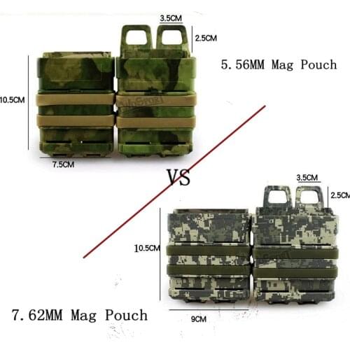 Military Airsoft 5.56mm 7.62mm Fast Mag Holder Molle Tactical FastMag Pouch Hunting Accessories AK M4 Pistol Magazine Pouch