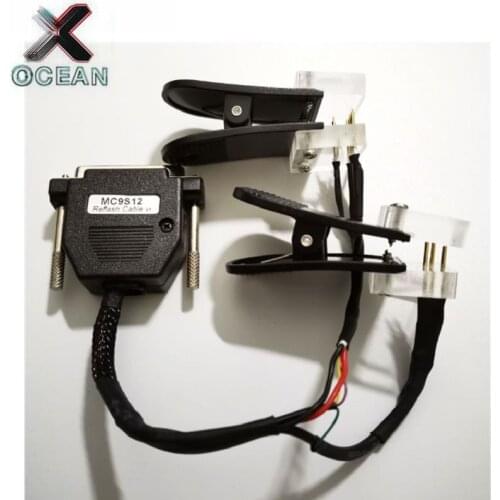 High quality Data Reading Adapter For BMW CAS4-5M48H-1N35H MC9S12 Reflash Cable + Clip reads CAS4 data without welding