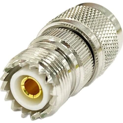 1pc NEW UHF Male Plug To Female Jack RF Coax Adapter Convertor Connector Straight Nickelplated Wholesale