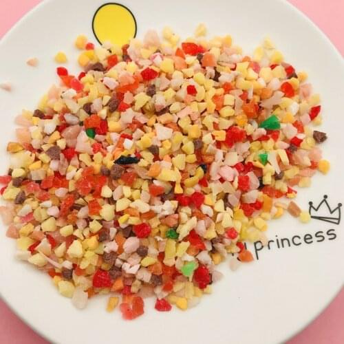 20g/Lot Hot Selling PVC Chocolate Crumble Slice, Cute Peanut Sprinkle for Crafts Making, Phone Deco, DIY Slime Filling