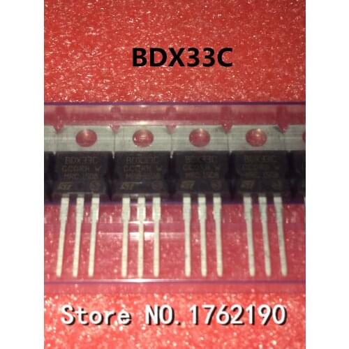 50PCS/LOT BDX33C TO-220 Complementary Silicon Power Darlington Transistors New Triple Tube