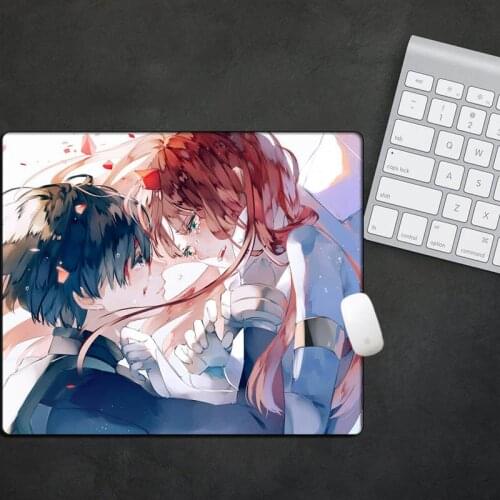 Anime Ddarling in the Franxx mouse pad gaming mouse pad 29x25cm anti-slip Locking Edge mouse pad Keyboard pad Computer Mat