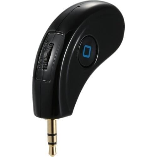 CSR 4.0 Auto Car HandsFree Kit Music Play Bluetooth Audio Receiver 3.5mm AUX Stereo Output for Home Sound System / Phone Call