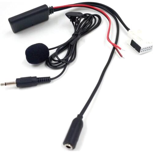 Biurlink Car 12 Pin AUX IN Audio Receiver Bluetooth Microphone Adapter For Mercedes Benz Comand APS NTG CD 20 30 50 W169 W203
