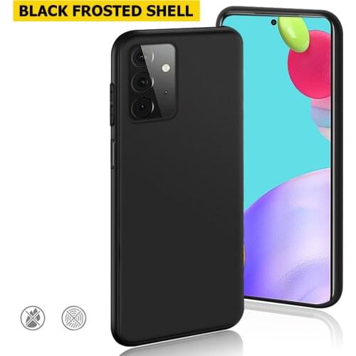 Case For Samsung Galaxy A12 A52 A42 A51 A71 TPU Silicone Black Bumper Soft Case For Samsung A12 A31 A01 A21s A70 A50 Back Cover