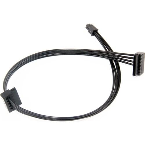 Small 5mm 4Pin to 2-PORT 15Pin SATA HDD SSD Hard drive Power Cable for Lenovo M410 M415 B415 510SA Computer Mainboard