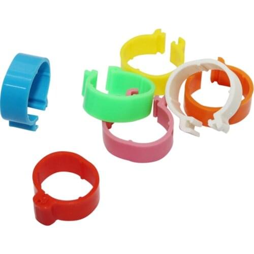 70 Pcs Internal Diameter 16mm Poultry Foot Ring Buckle Type Clip Rings Chicken Quail Adult Turkey Poultry Farming Equipment