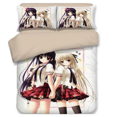 3D Anime Kasugano Sora Print Bedding Set Duvet Covers Pillowcases NEW Comforter Bedding Sets Bedclothes Bed Linen 02