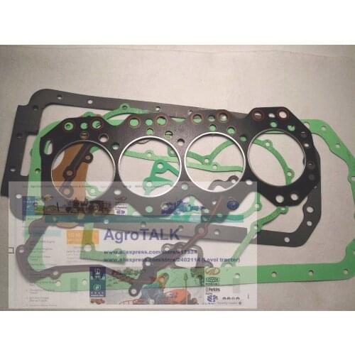 Set of gaskets kit including the cylinder head gasket for Laidong K4100BT engine, part number
