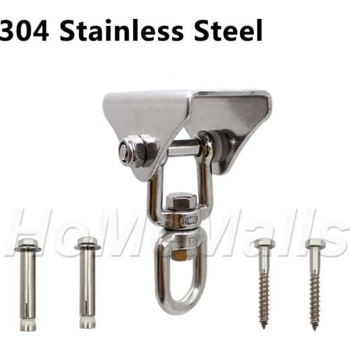 Stainless Steel Swing Hangers Sets Heavy Duty Hanger Swivel Suspension Hooks For Gym Training Aerial Yoga Sandbag Swing Hammock
