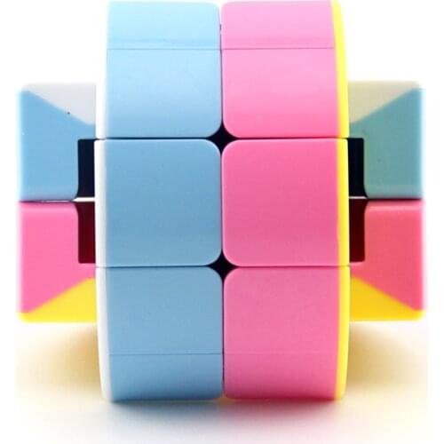 Magic Cube Magnetique Bandaged Cube Cylinder Shape Develop Intelligence Puzzle Cube Press Relivery Toys Creative Gifts