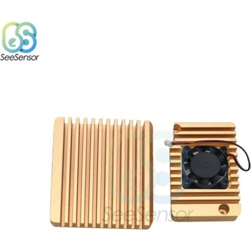 NanoPi R2S Metal Shell with Fan Cooling Aluminum Alloy Protective Shell Accessories