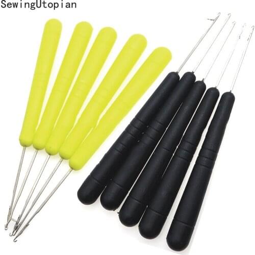 5PCS Metal Crochet Hook Knitting Needle Set Lace Crochet Needles Set DIY Knitting Crochet Hook Lace Knitting Hooks for Yarn
