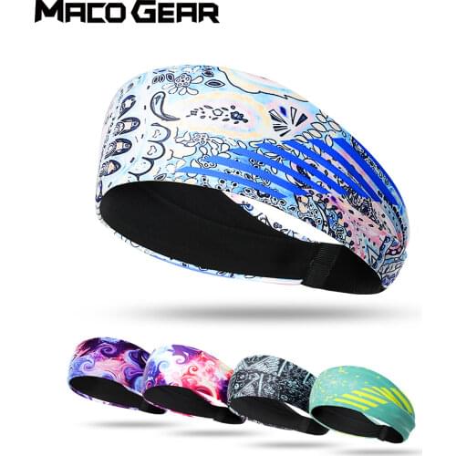 Fitness Non-slip Sweat Bands Sport Elastic Headband Basketball Hair Sweatband Jog Tennis Workout Running Head Bandage Men Women