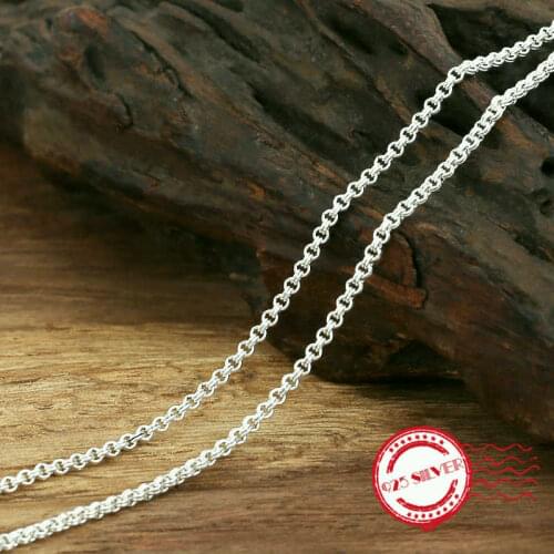 S925 sterling silver necklace personality fashion classic jewelry wild double circle modeling chain 2018 new product to send