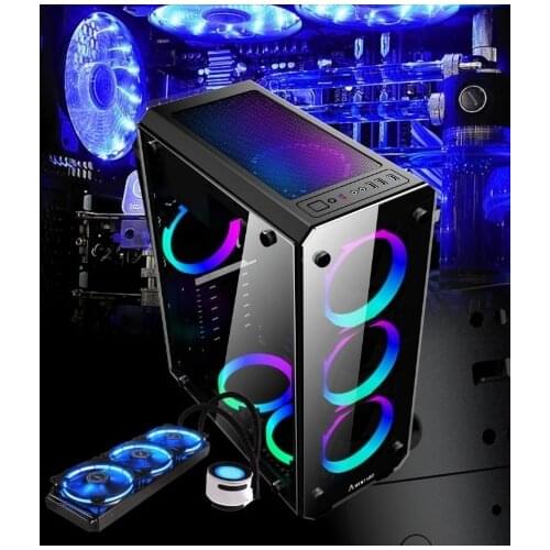 CPU 15/i7 RAM 8/16GB SSD 120GB/1T 21.5/23.6/27 inch lcd TFT HD monitor display Desktop computer PC with water cooling case