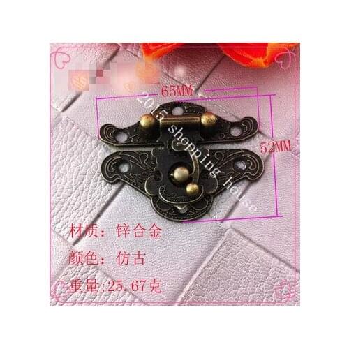 The box buckle antique vase zinc alloy buckle box tea gift packaging buckle DIY 65mm*52mm