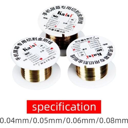 Kaisi 0.04mm 0.05mm 0.06mm 0.08mm Cutting Line LCD Screen Separation Mobile Phone Repair Tools for mobile repair