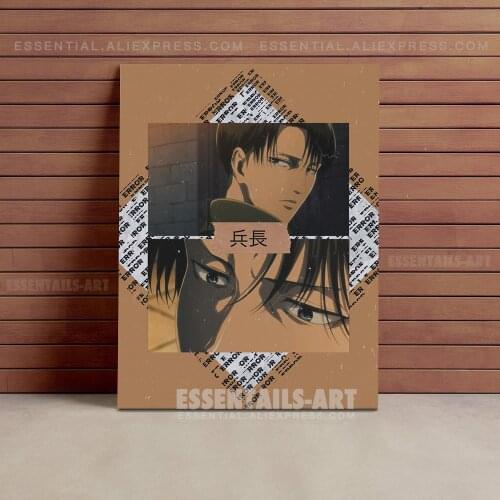 Levi Ackerman Attack on Titan Canvas Decoration Prints Poster Living Room Pictures Home Decor Bedroom Study Wall Art Painting