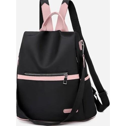 Casual Anti-theft Backpack Women Black Waterproof Oxford School Bags for Teenage Girls High Quality Fashion Travel Tote Backpack
