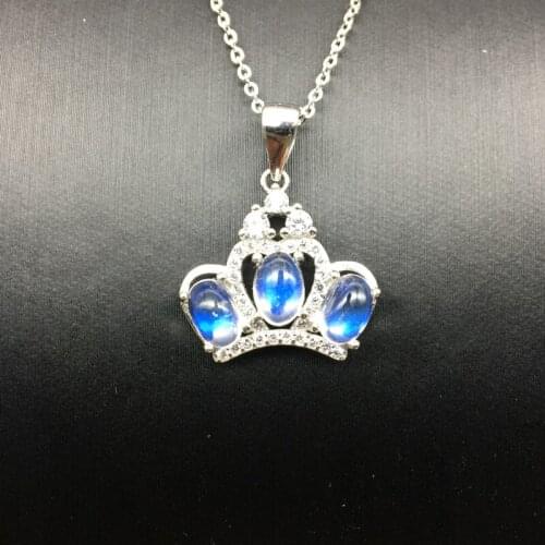 Sri Lanka AAA+++ rainbow natural moonstone crystal quartz Pendant